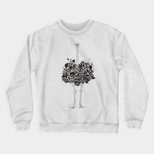 Floral ostrich Crewneck Sweatshirt